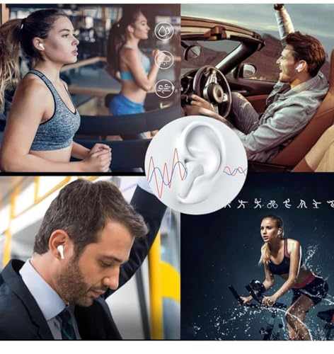 Image of Air Buds pro 2nd Generation Bluetooth 5.4 Earbuds with Deep Bass, Noise Cancelling Headphones for Android, Samsung and iPhone
