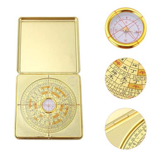 Brújula Feng Shui 12cm Aleación para Camping y Senderismo miniatura 7