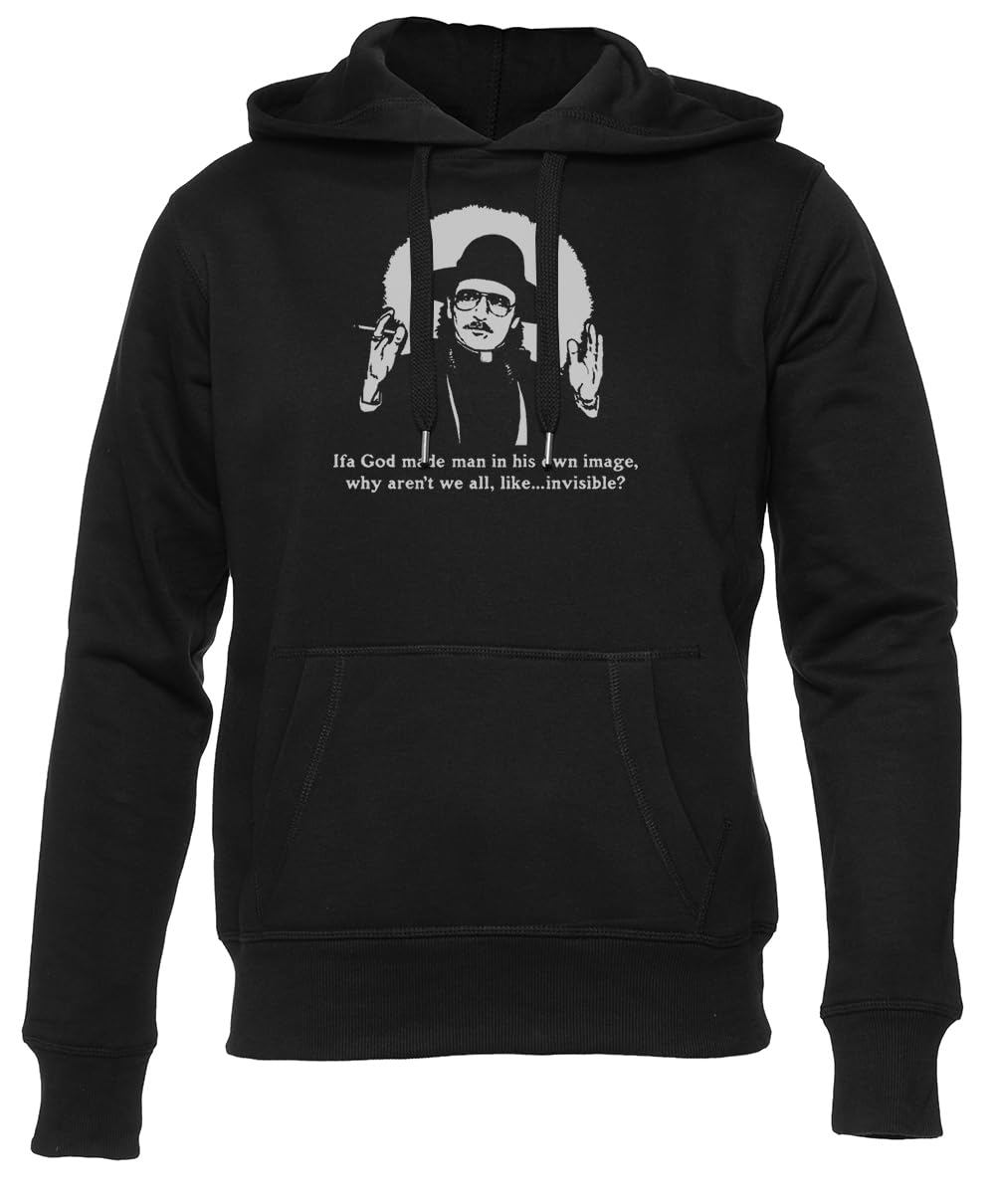 Ojciec Guido Sarducci Unisex Czarna Bluza Z Kapturem Dla Mężczyzn I Kobiet Unisex Black Sweatshirt Crewneck