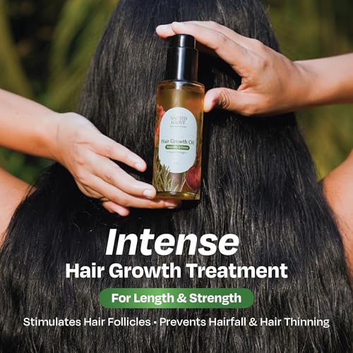 Image of Sacred Grove Rosemary Oil for Hair | Rosemary & Onion Oil for Hair Growth | Made Using 16 Potent Raw Herbs | Stimulates Hair Follicles & Promotes Circulation | 100 ML
