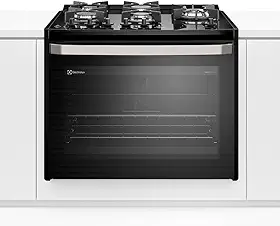 Fogão de Embutir Electrolux de 05 Bocas Experience com Mesa Vidro e Grill Preto - FE5EB