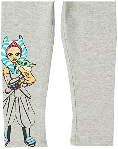 Image of Amazon Essentials Disney | Marvel | Star Wars | Frozen | Princess Girls and Toddlers' Cotton Stretch Leggings, Multipacks