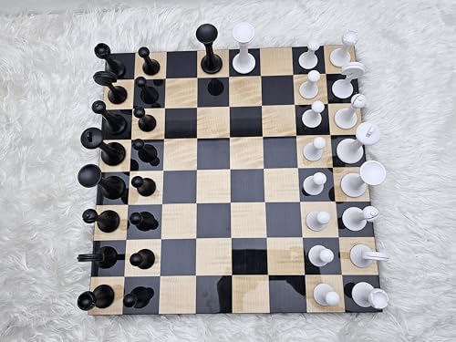Set de Ajedrez Grande 15.7 pulgadas con piezas de zinc miniatura 5