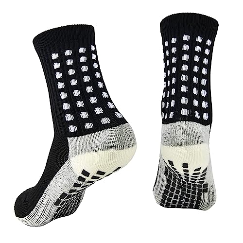 Antislip Sport Sok Antislip Voetbalsokken Heren Dames Voetbal Sportsokken Ontworpen voor Voetbal Basketbal Hardlopen Sportsokken voor Voetbal 2Paar - Afbeelding 4