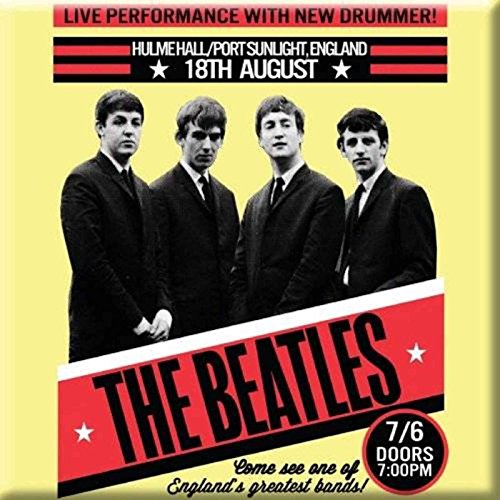 The Beatles Imán De Refrigerador 1962 Port Sunlight Póster Nuevo Oficial 76Mm X