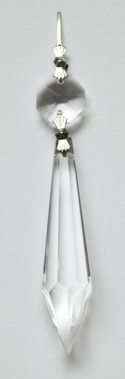 Crystal Chandelier Icicle Prisms 63mm, Pack of 10