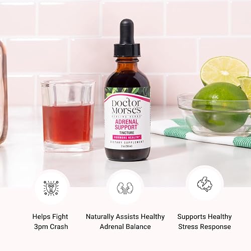 Miniatura 2 de Doctor Morse's Soporte suprarrenal  Tintura de 2 onzas  Potenciador de energía natural, apoya una respuesta saludable al estrés, refuerzo de