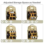 MOSISO Camera Backpack, DSLR/SLR/Mirrorless Photography Tactical Camera Bag Case with Tripod Holder & 15-16 inch Laptop Compartment & USA Flag Compatible with Canon/Nikon/Sony, Khaki Camouflage