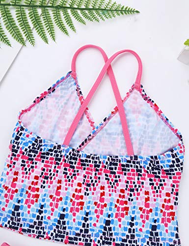 image for iEFiEL Kids Big Girls Tankini Swimsuit Tops Set Two Pieces Bathing Sui