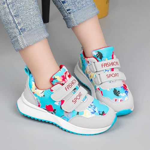 IWIHMIV Kids Running Shoes Girls Athletic Shoes Non Slip Girls Lightweight Fashion Casual Sports Walking Shoes Running Sneakers3