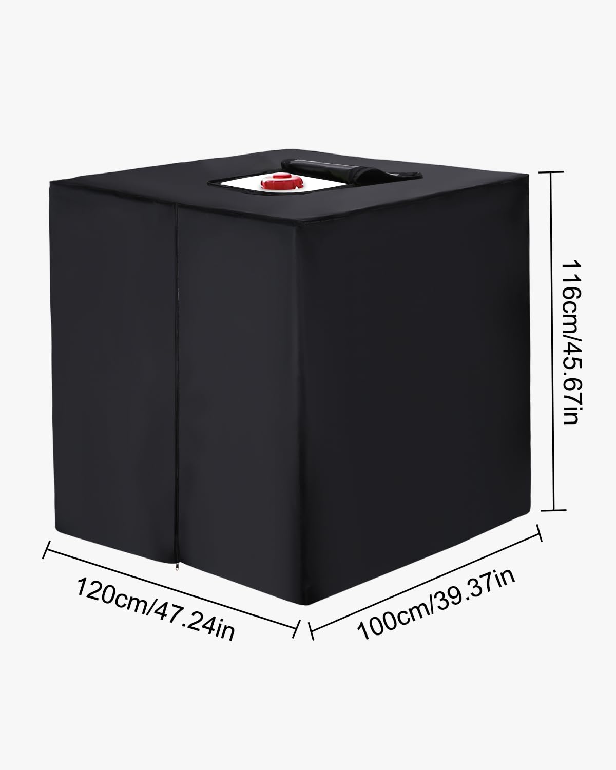 600D Plandeka Ochronna na Zbiornik IBC 1000L - Osłona Anty-UV do Wody Deszczowej