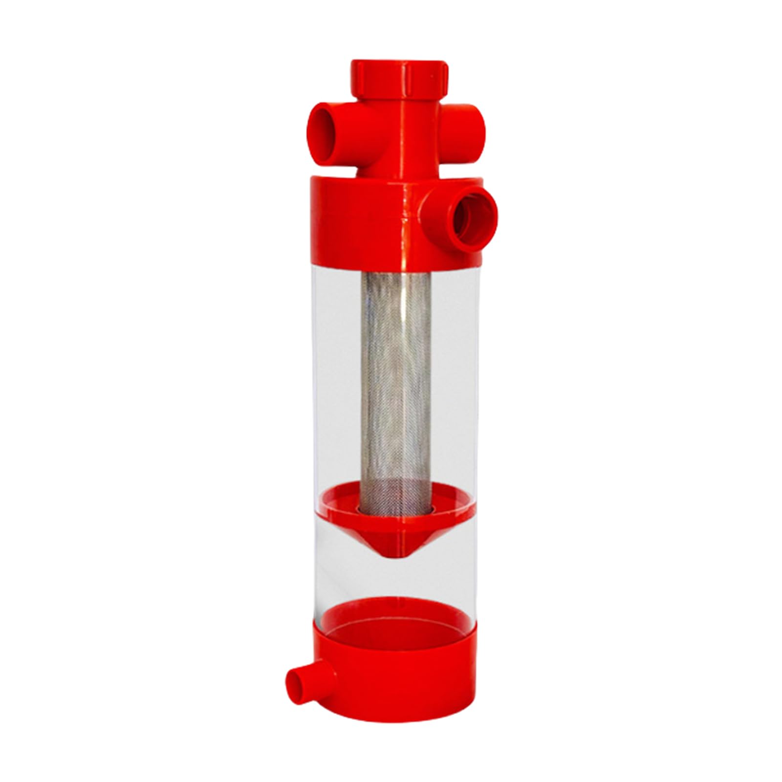Herramienta de limpieza de acuarios, de acero inoxidable, colector de caca de pescado para tanques de arrecife de agua salada, cría, estanques, terrarios y hábitats, herramienta separadora de
