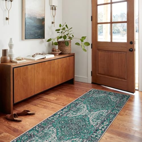Worxvell Runners For Hallways 2'6"X8' - Washable Runner Rug Kitchen Rugs Non Slip Runner Rugs With Rubber Backing thumb #5
