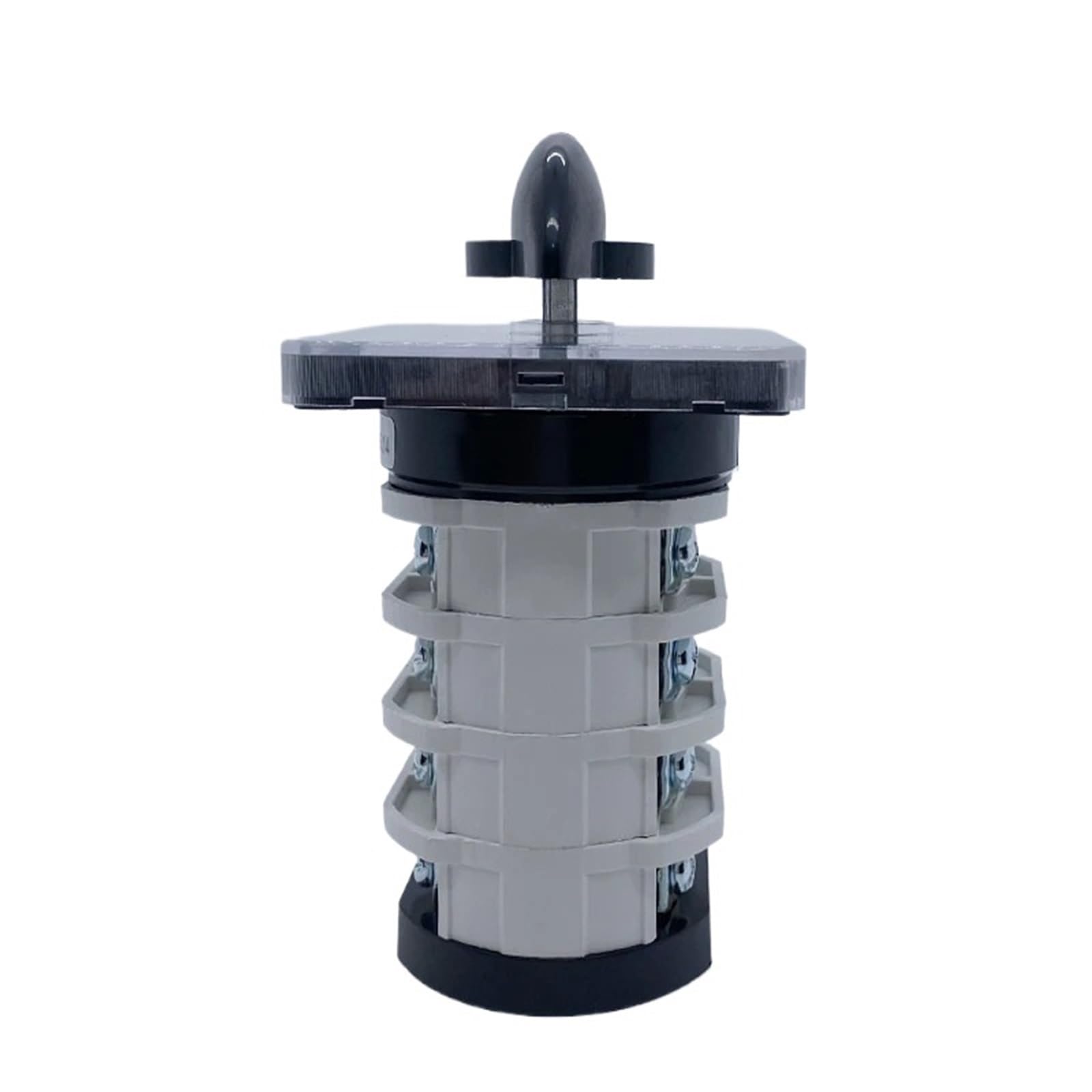 BKGWCSOR YMZ12-32A Changeover Knob Rotary Switch 1-4 Poles Two/Three Positions Silver Manual Transfer Cam Selector LW31(4P 16Terminals-01) Switches