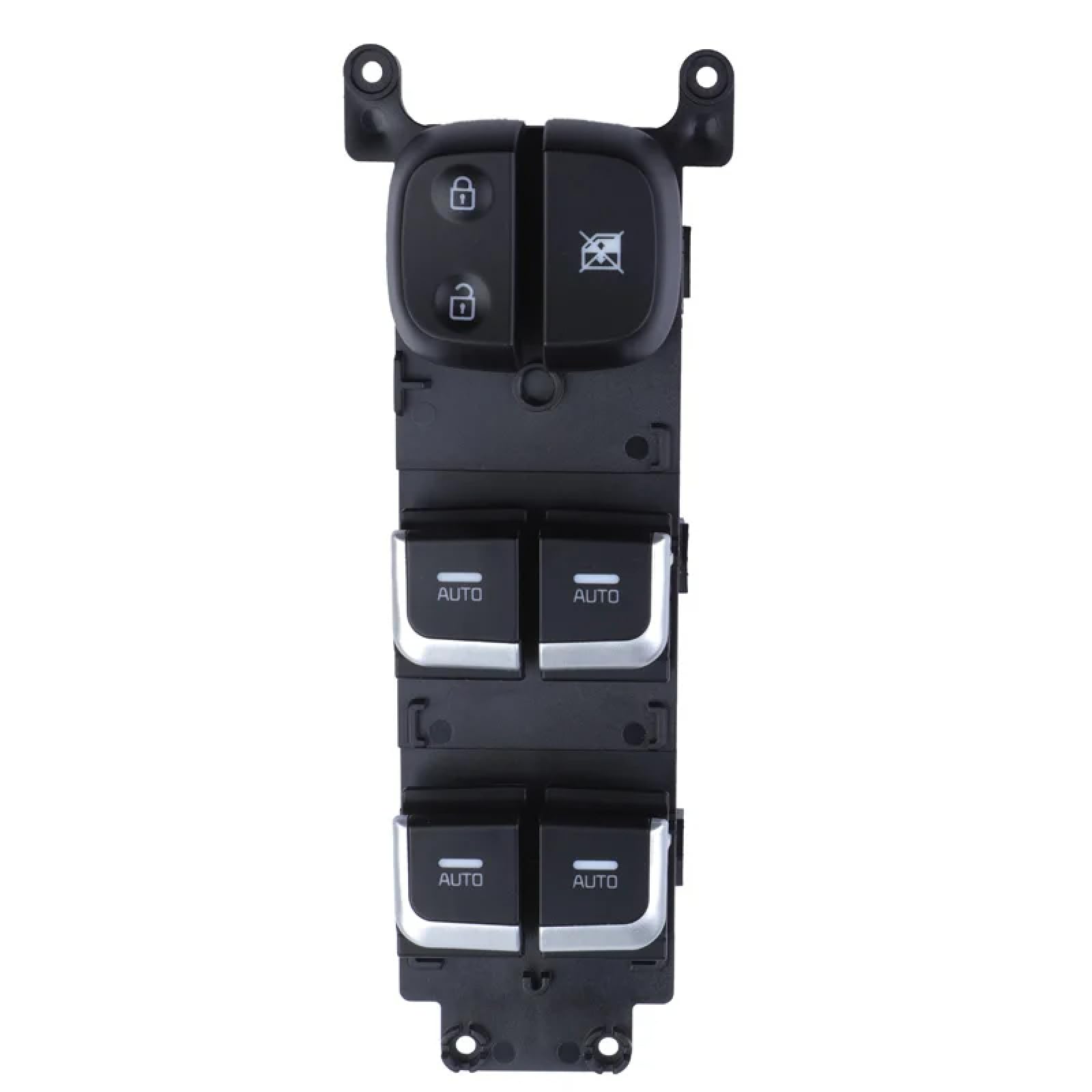 Pulsante Comando Alzacristalli Elettrico 16 Pin Per Kia Carens E Rondo 2007-2012 – Sostituisce 93571-1D200, 935701-D301, ABS Nero