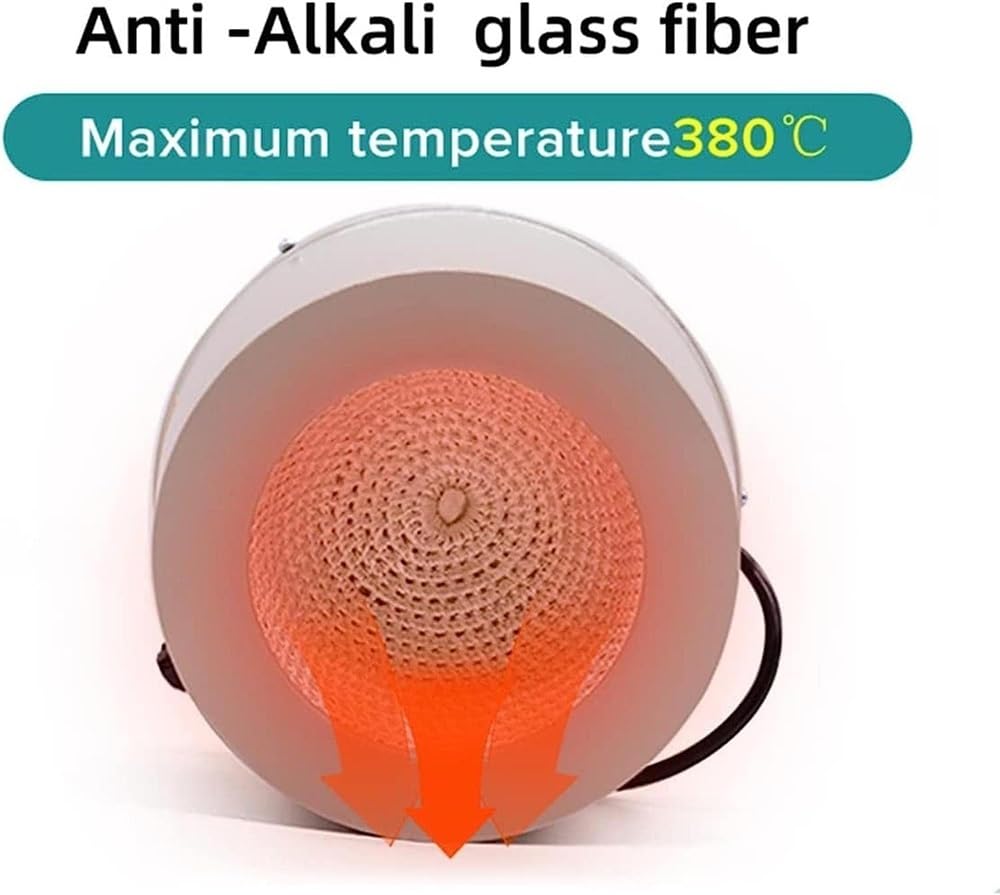 Manto Calefactor eléctrico de Laboratorio con agitador magnético, Control de Temperatura Digital Inteligente, Manto Calefactor con agitación eléctrica, Manto eléctrico Ajustable con calefacc