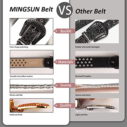 Rhinestone Belt - Shining Diamond Studded Belt for Men & Women - Cowgirl Cowboy Punk Y2K Style3