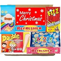 Christmas Sweets, Retro Sweets Gift Box – Christmas Stocking Fillers for Kids, Men, Women, Boys, and Girls