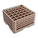Traex TR7CCCC Beige 36 Compartment Glass Rack with 4 Extenders