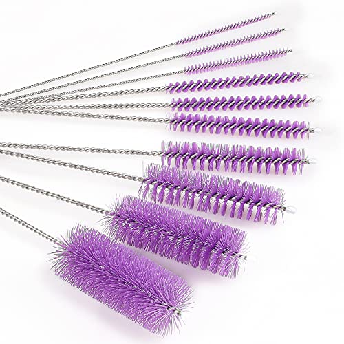 Image of CiaraQ Bottle Cleaning Brushes, 8 Inch Nylon Tube Brush Set