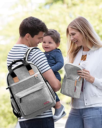 Image of Skip Hop Baby Bottle Bag, Grab & Go, Grey Melange, 6.75x3.5x9 Inch (Pack of 1)