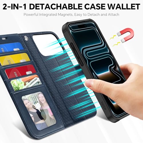 Coque iPhone 17 Pro Max anticolloque avec blocage RFID et rabat aimanté - 3
