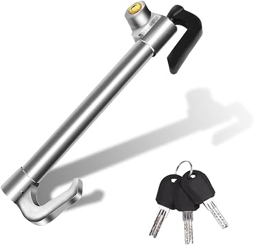 Universal Steering Wheel Lock, Anti-Theft Car Device with 3 Keys
