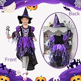 Zoom IMG-2 fftanxs vestito strega halloween bambina Zoom IMG-2 fftanxs vestito strega halloween bambina
