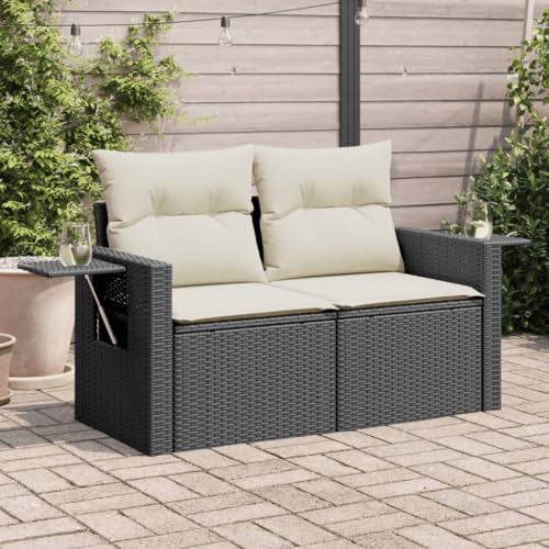 【Funzione di Conservazione con Custodia Resistente all'acqua】Ciascuna seduta da giardino presenta uno spazio di conservazione per riporre cuscini, giocattoli, e altri oggetti sotto la seduta, con una custodia resistente all'acqua. Le custodie interne hanno un rivestimento superiore e possono essere fissate saldamente alle sedute con le chiusure a strappo per una maggiore stabilità.