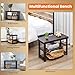 Sweetcrispy 3-Tier Shoe Rack Bench, Bamboo Entryway Storage Organizer, Shoes Stand for FrontDoor Entrance, Bedroom, Living Room, 286lb Capacity, 11.3 x 27.6 x 17.8 Inches, Chestnut