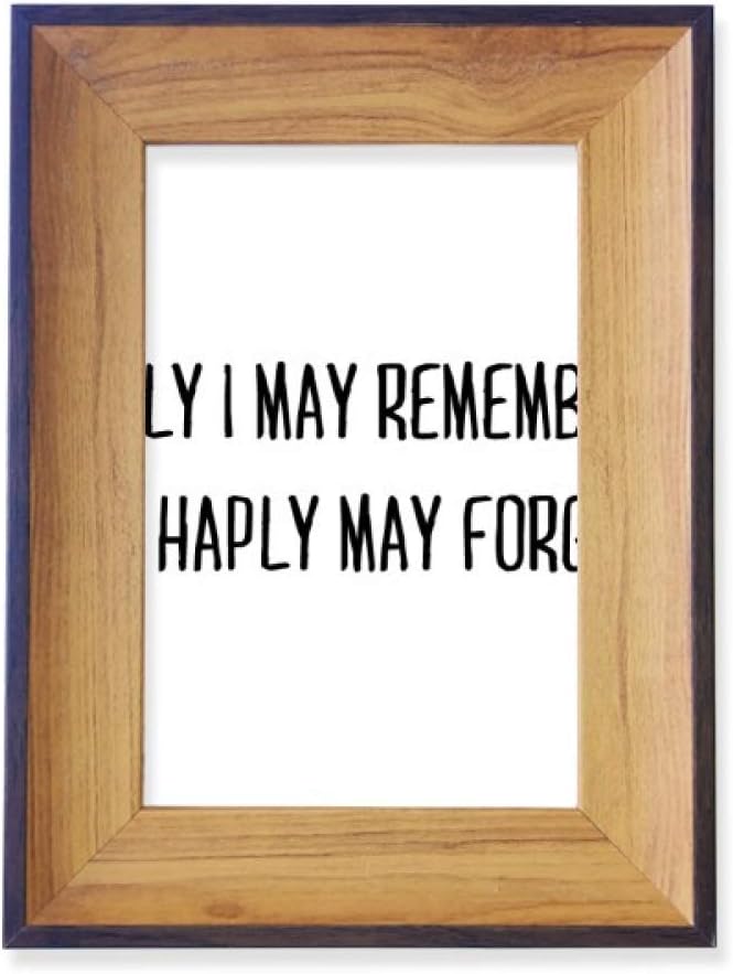 DIYthinkerPoetry Quote Haply I May Remember Photo Frame Exhibition Display Art Desktop Painting