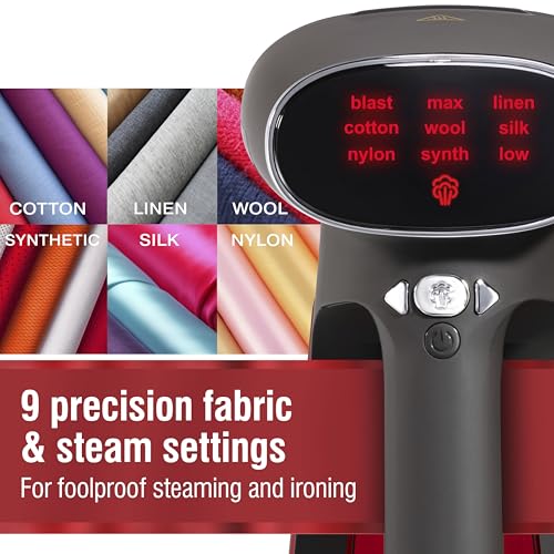 CHI Deluxe Digital 3-in-1 Handheld Garment Steamer & Steam Iron for Clothes - image 2