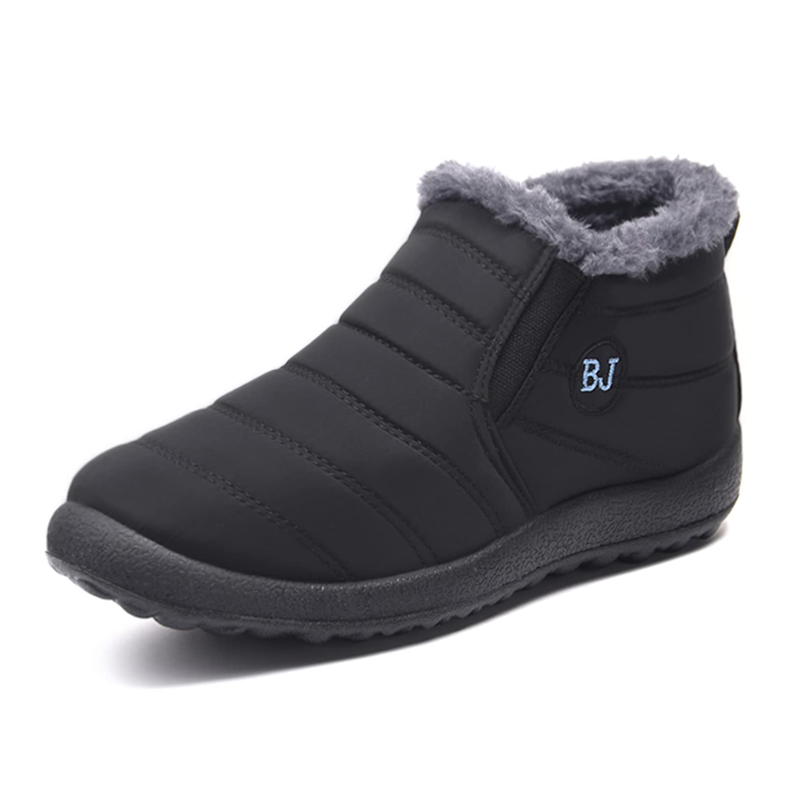 PAFHL Snow Boots, Women's, Fleece-Lined, Boa Shoes, Cold Protection, Heat-Retaining, Snow Shoes, Winter, Snow Shoes, Short Boots, Outdoor Shoes, Slip-Resistant, Fall-Winter, 9.1"-9.8"