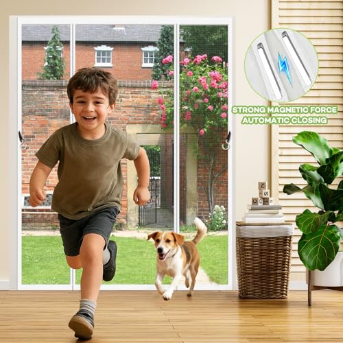 Moustiquaire magnétique blanche contre les insectes de nuit - 4