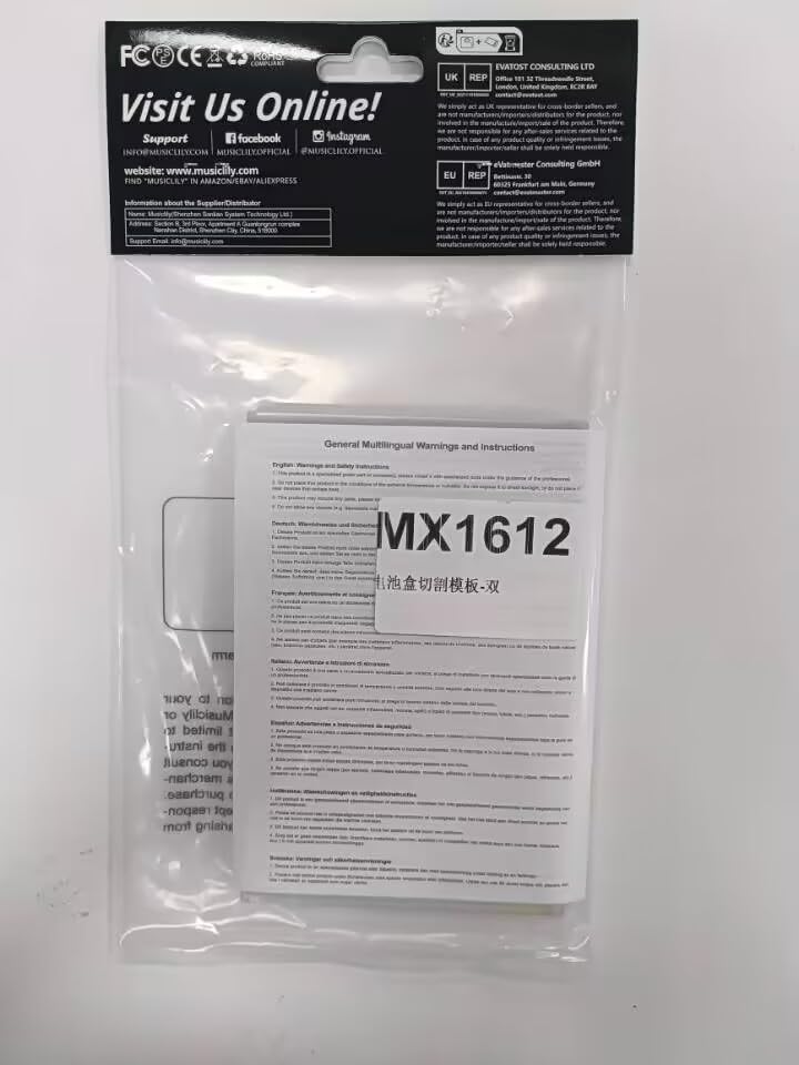 メリルページ Amazon.com: Musiclily Pro CNC Accurate Acrylic Dual Battery Box