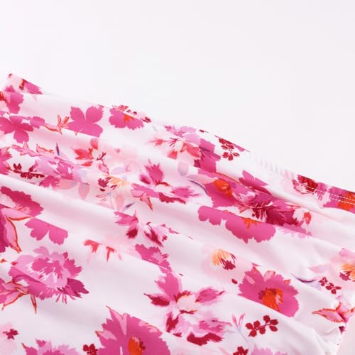 Image of GRACE KARIN Women Strapless Dress Casual Loose Ruched Long Maxi Dress with Pockets
