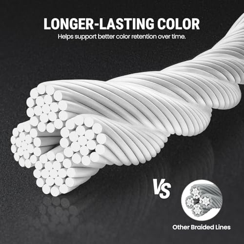 Image of Piscifun Onyx Braided Fishing Line, Superline Abrasion Resistant Braided Lines, Zero Stretch Super Strong, Low Memory, Fast Water Cutting PE Fishing Lines, 6lb-150lb