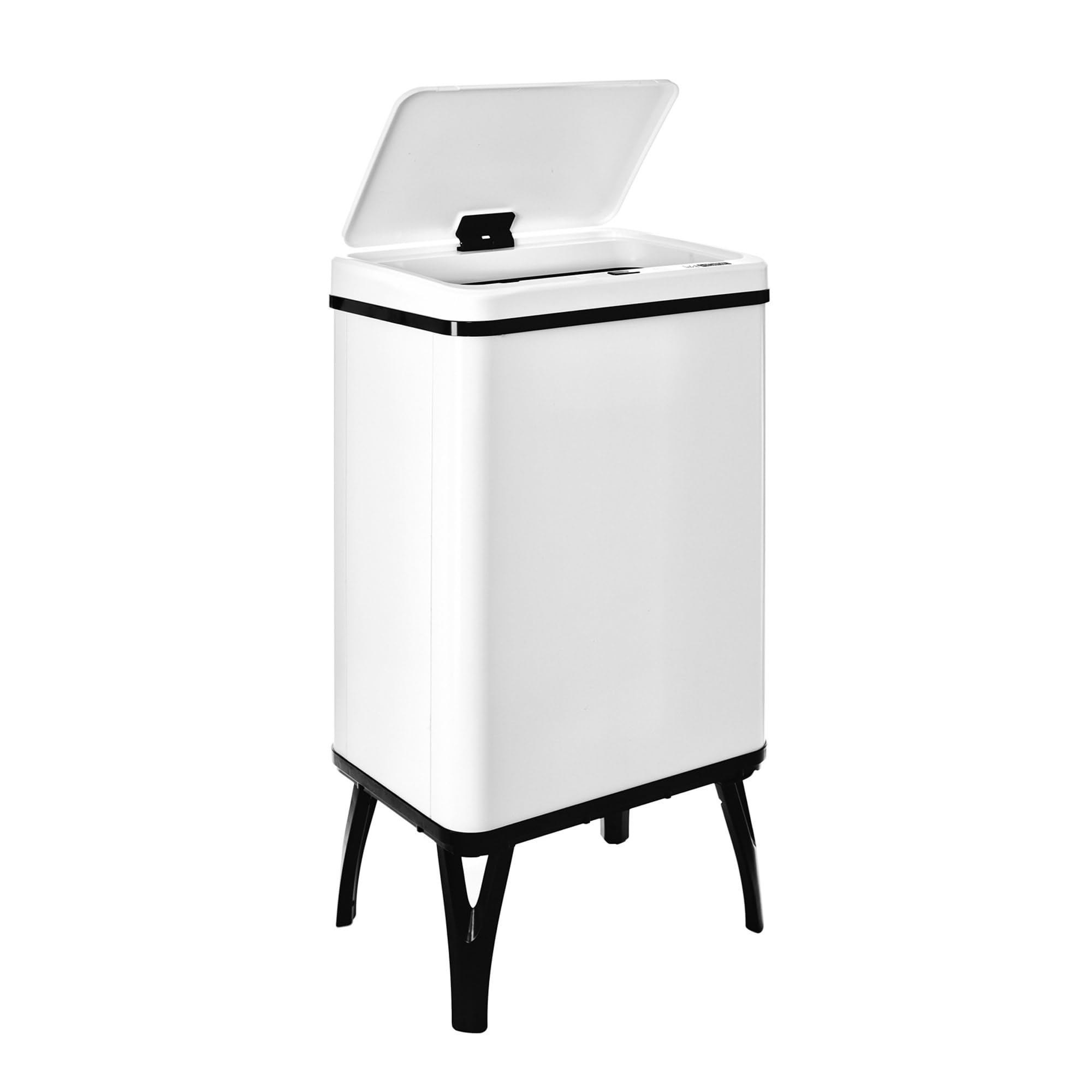 Well Home MOBILIARIO & DECORACIÓN Cubo de Basura Inteligente de 40L, Alto: 71,5 (x35,5x26), Blanco con Rollo de 30 Bolsas de Basura adaptadas