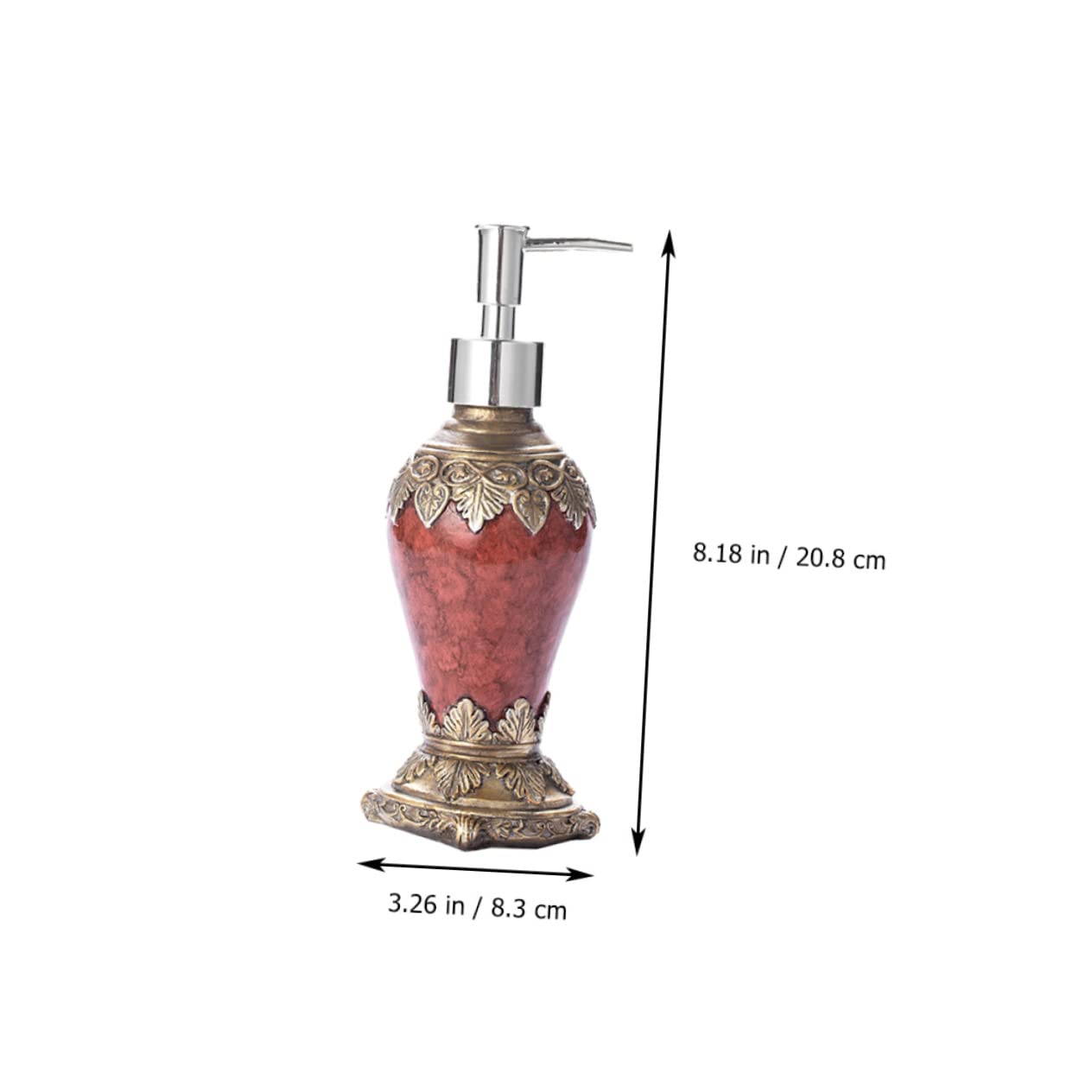 PACKOVE Dispenser Liquido con Design Retro per Shampoo e Lozione Erogatrice per Bagno Ottima Decorazione per Domestici