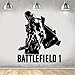 Battlefield 1 Jeu Xbox Ps4 Jeu Mur Art Autocollant Decal Art Decal Garçons Filles Salon Chambre Affiche 58 X 69 Cm
