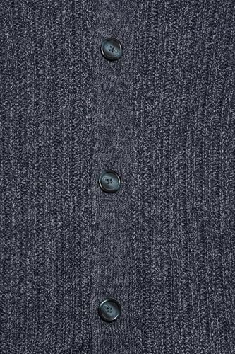 Big & Tall Men's Knitted Shawl Cardigan Navy3