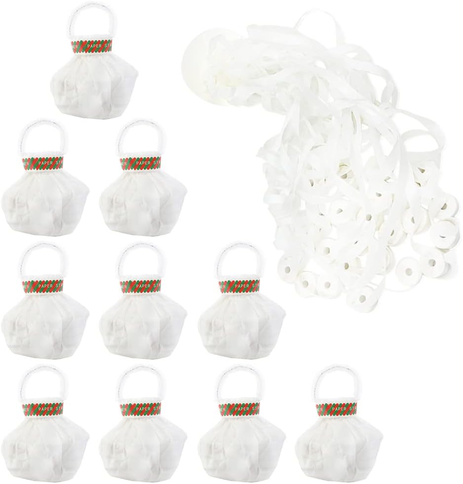 10 Pcs Throw Streamers, Hand Throw Confetti Streamers No Mess Paper