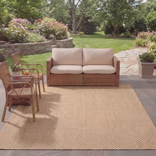 SAFAVIEH Courtyard Collection 8' x 11' Natural / Cream CY8653
