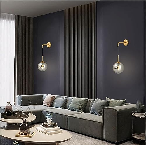 Image of Wall Lamp Chandelier Pendant Light, Home Decor for Bedroom, Living Room, Hallway, Cafe, Hotel, Restaurant (L Black Wall LAMP with LED Bulb Pack of 1)