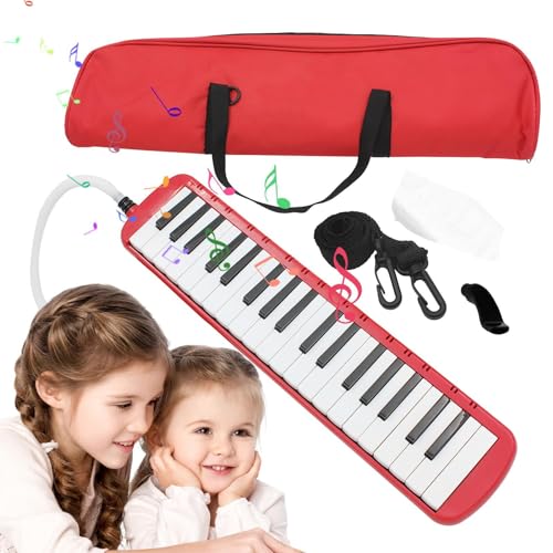 37 キー メロディカ楽器、37 キー メロディカ キット, 37 キー メロディカ キット面白いエアピアノ, エアーピアノポータブル子供ハーモニカピアノ、面白いブローキーボード楽器おもちゃ子供のため