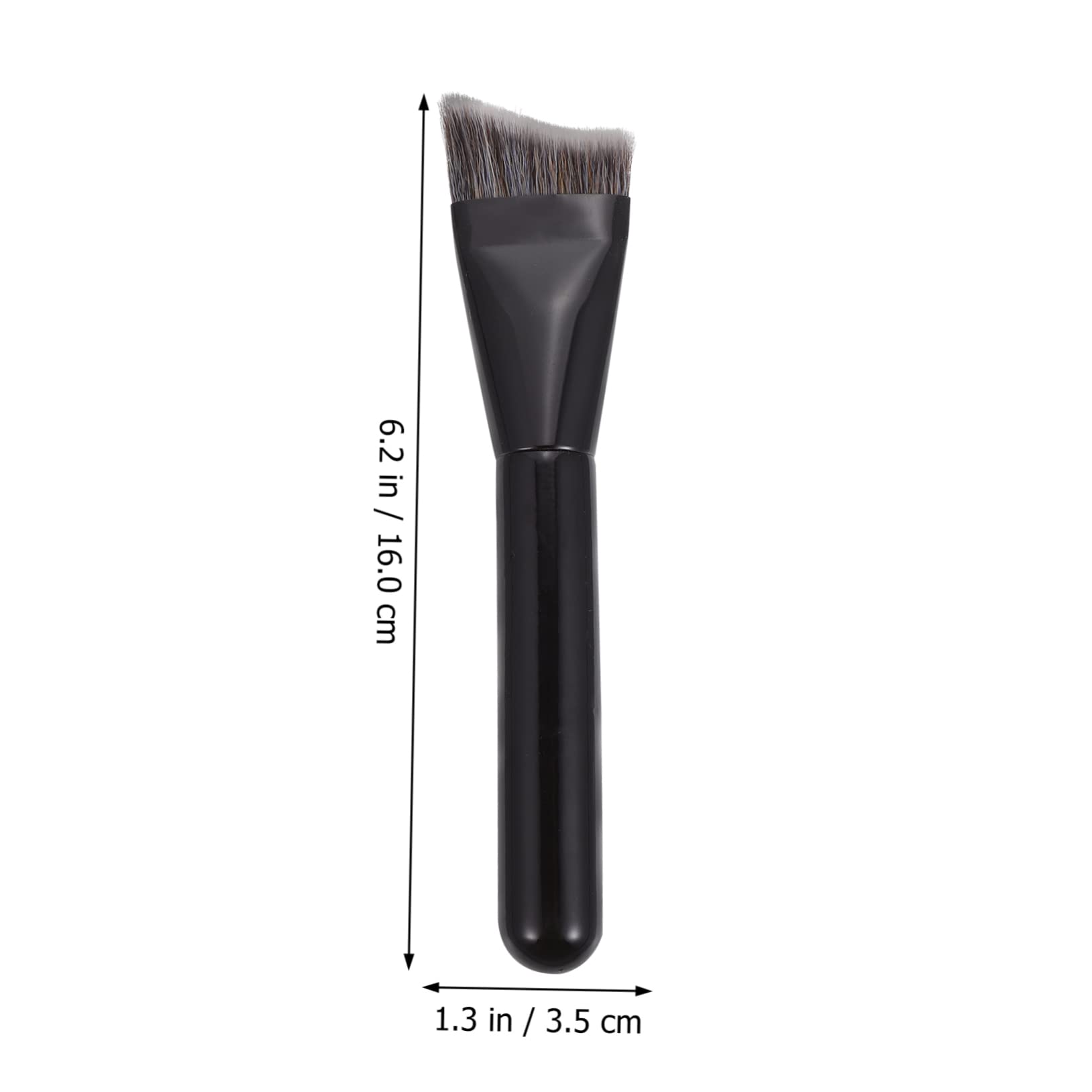 Healeved 4pezzi Shaped Contouring Brush Per Makeup Pennello Fondotinta Legno Nero Per Contouring e Trucco Professionale Strumento Essenziale Per Bellezza e Saloni