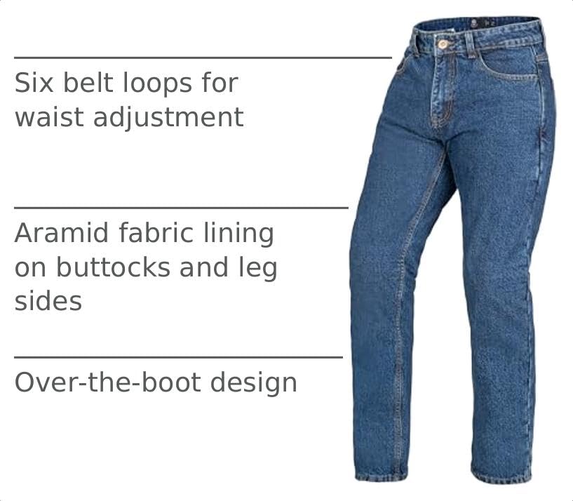 WICKED STOCK Motorcycle Jeans with CE Level2 Armor