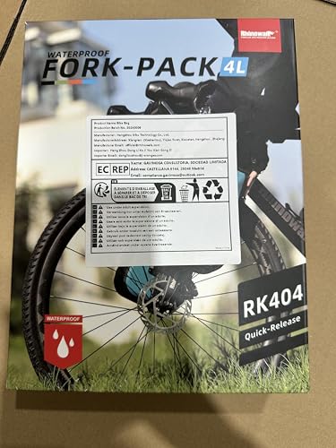 Rhinowalk RK404-BLACK Bike Front Fork Waterproof Bag Bike Pannier Bag Saddle Bag Fork Bag Rack Bicycle Bag Shoulder Bag 4L thumb #7
