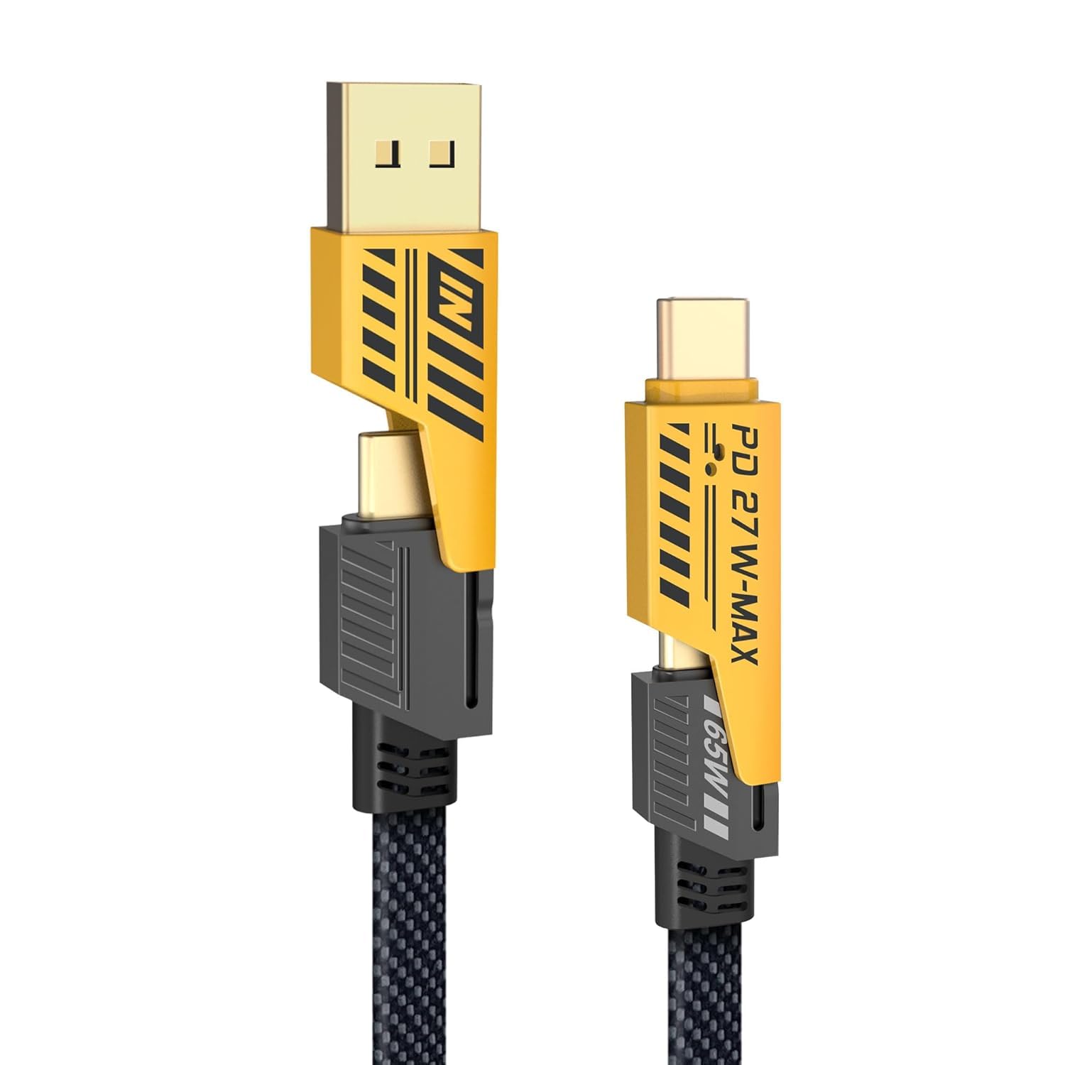 Multi Charging Cable 4 in 1: [1.8M] Nylon Universal Multiple USB Cable with USB A/USB Type C to 65W USB C + 27W PD Data Cable Charger Wire Compatible with iPhone Samsung Huawei MacBook iPad (B0DF5VFNG4) Amazon Price History, Amazon Price Tracker