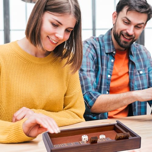 Shut The Box Juego de Mesa de Madera 12 Piezas miniatura 5